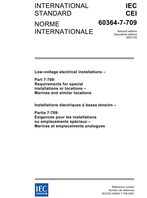 Cover IEC 60364-7-709:2007